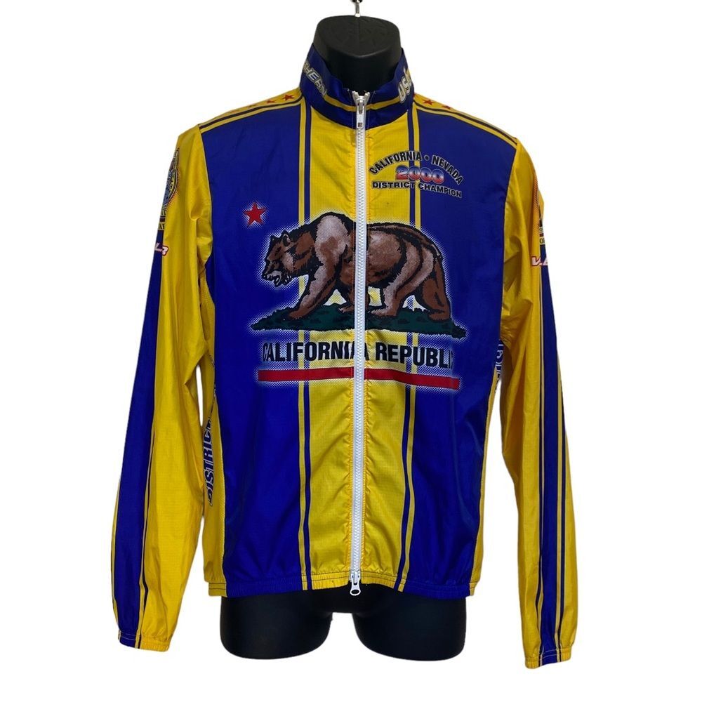 Vintage Voler California Nevada Republic 2000 Champion Windbreaker Jacket Sz M